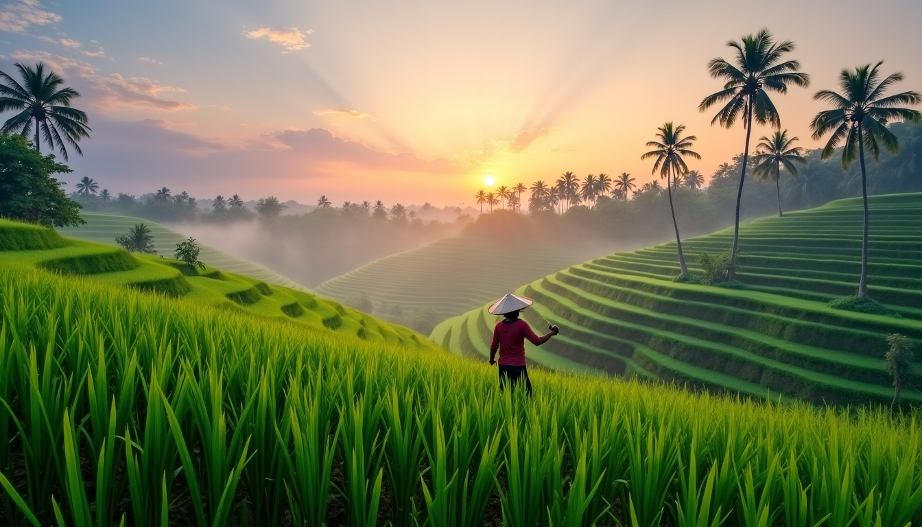 Explorez le charme discret des rizières de Bali