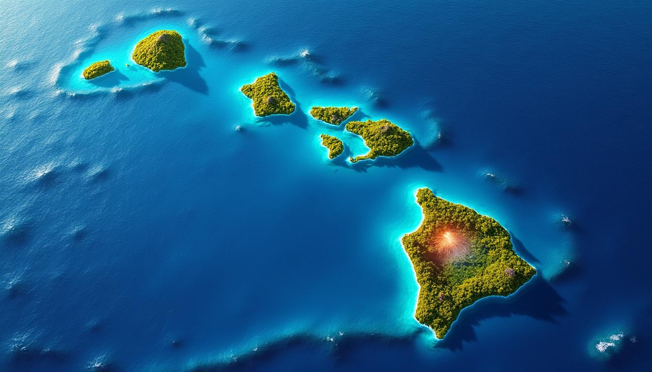 découvrez la localisation précise d'hawaii sur la carte du monde, explorez ses îles principales et plongez dans une description géographique détaillée de cet archipel unique.