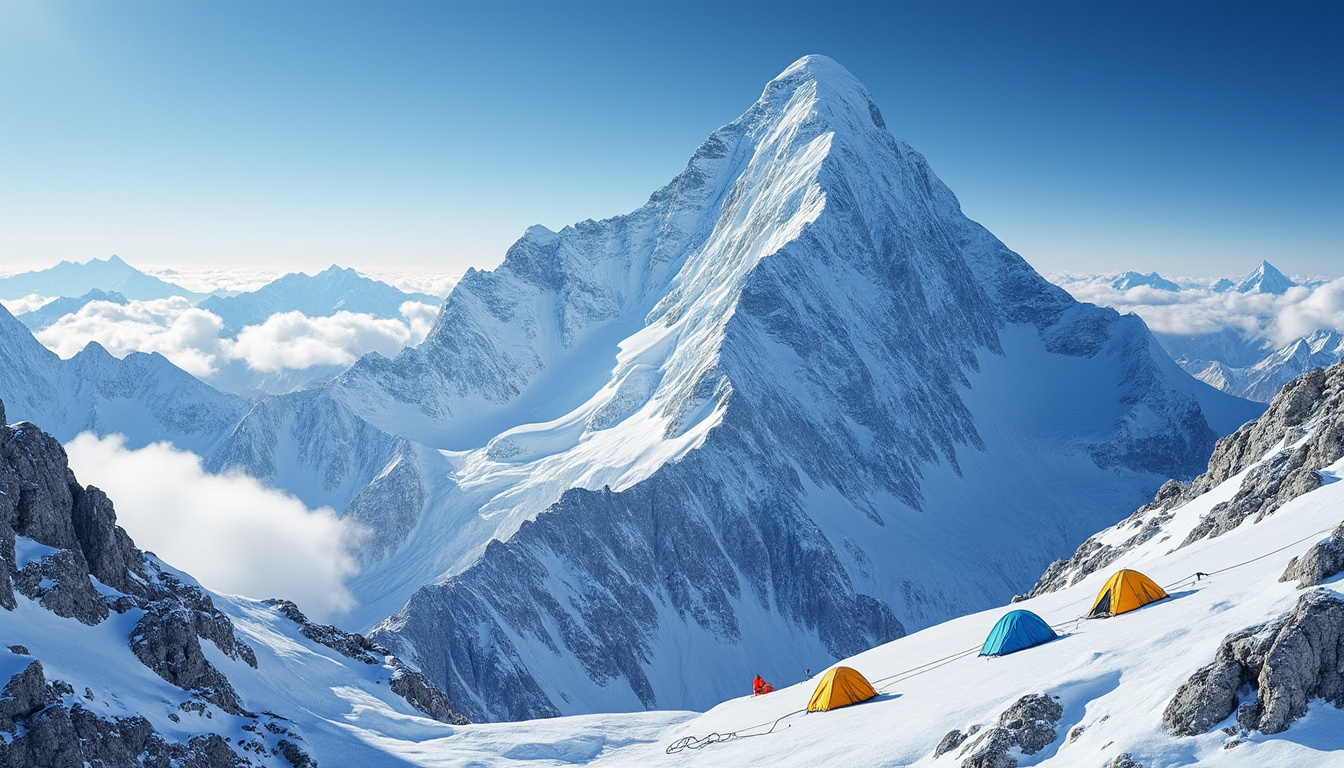 découvrez tout sur l'everest, la montagne la plus haute du monde : son histoire, ses ascensions, et ses secrets fascinants.