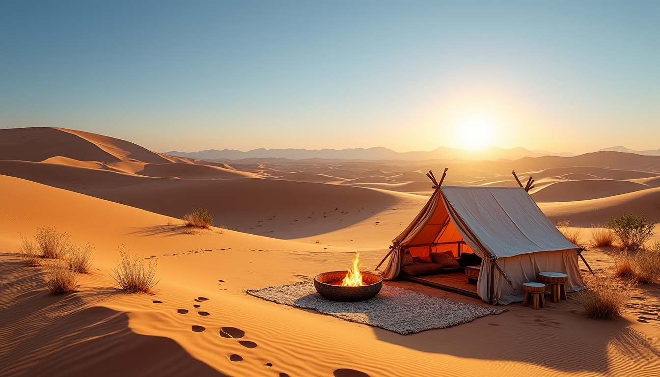 découvrez aoreora au maroc, une aventure unique entre dunes majestueuses et bivouac sauvage pour une immersion totale dans la nature désertique.