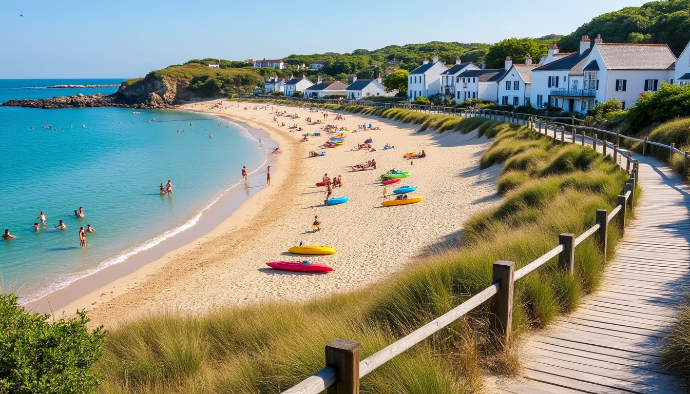 découvrez la plage des 4 sardines à concarneau : guide d'accès pratique, activités nautiques, détente et loisirs pour toute la famille.