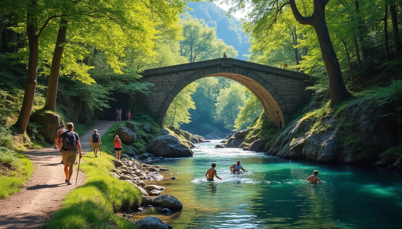 découvrez le pont de la cerise à gilette, un lieu naturel idéal pour la baignade et la randonnée. profitez d'un cadre préservé entre eau fraîche et sentiers pittoresques pour une escapade pleine de détente et d'aventure.